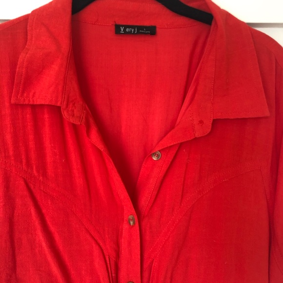 Red summer dress - Picture 4 of 4